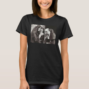 Smoking Nun Unholy Satanic Bad Nun Funny Nun T-shirt
