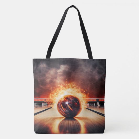 Smoking Striker Bowling Ball Large Shoulder Tote Draagtas (Voorkant)