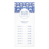 Smoky Blue Monogram Craftsperson Reclamekaart (Voorkant)