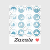 Smoky Blue set Sticker (Vel)