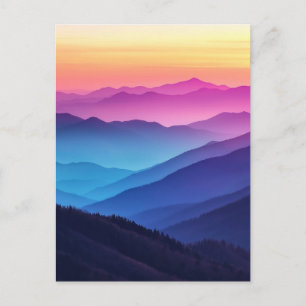 Smoky Mountain Sunset Briefkaart
