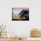 Smoky Mountain Sunset van de Blue Ridge Parkway Poster (Keuken)