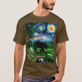 Smoky Mountains Black Beer Sterrennacht Wildlife A T-shirt