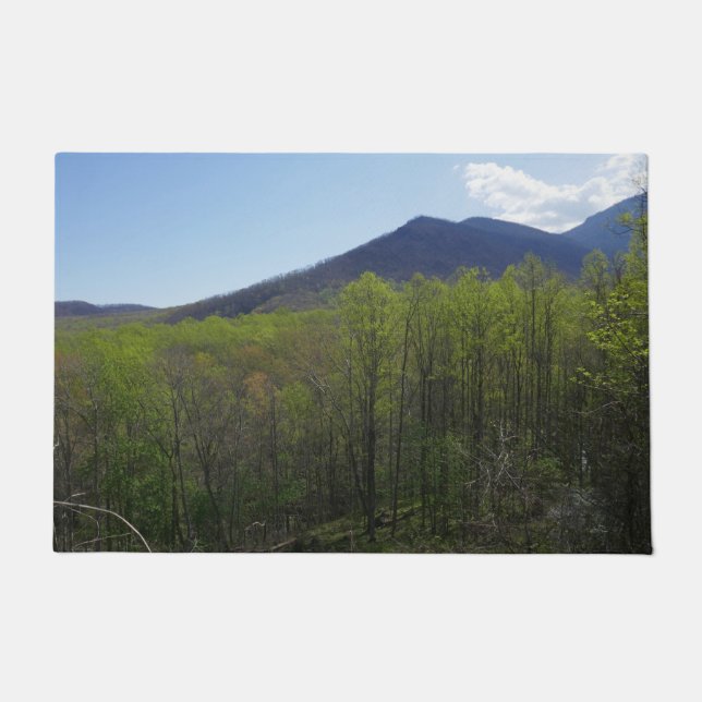 Smoky Mountains in Spring Landscape Deurmat (Voorkant)