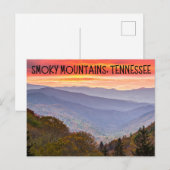 Smoky Mountains Tennessee Briefkaart Souvenir (Voorkant / Achterkant)