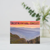 Smoky Mountains Tennessee Carte postale Souvenir (Debout devant)