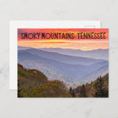 Smoky Mountains Tennessee Carte postale Souvenir (Devant / Derrière)