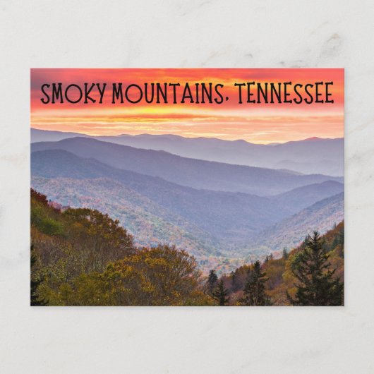 Smoky Mountains Tennessee Carte postale Souvenir (Devant)