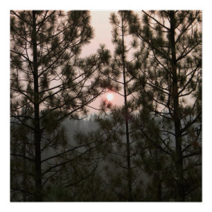Smoky Sunrise vanaf de Carr Fire 2018... Perfect Poster