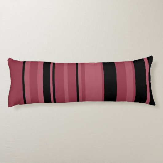 Smoky Topaz en Black Stripes Lichaamskussen (Achterkant)