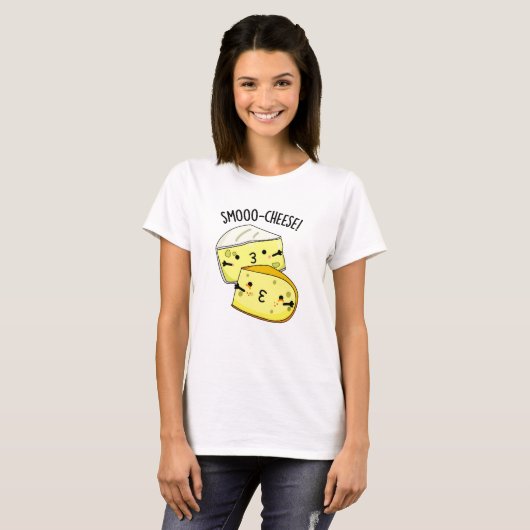Smoo-cheese Funny Cheese Pun T-shirt (Voorkant volledig)