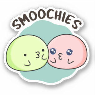 Smoochies Grappig Kussen Mochi Pun Sticker