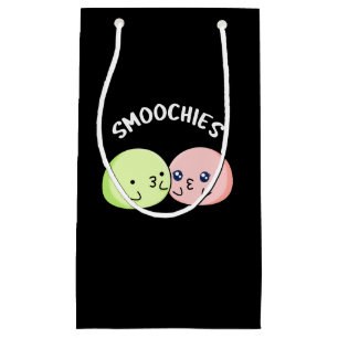 Smoochies Grappig zoenen Mochi Pun Donker BG Klein Cadeauzakje
