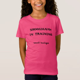 Smooligan in training kinder shirt