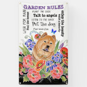 SMOOOOTH GARDEN PATH chow garden bannière 3'x5' (Vertical)