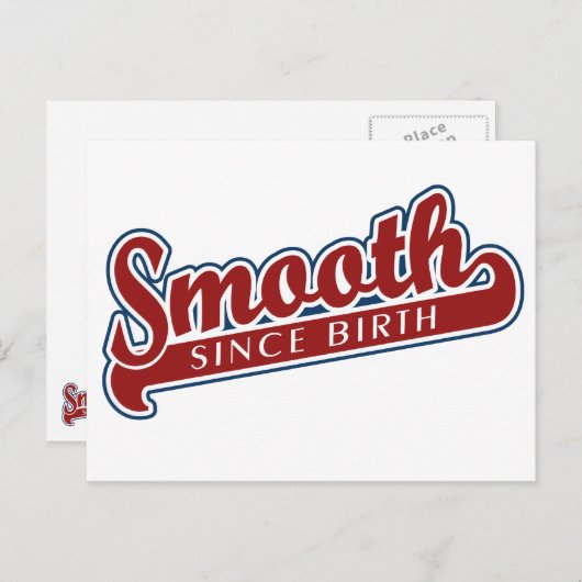 SMOOOTH aangepaste briefkaart (Voorkant / Achterkant)