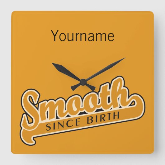 SMOOOTH aangepaste monogram klok (Voorkant)