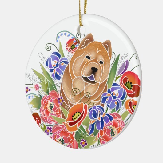 SMOOOTH GARDEN PATH Chow ornament (Links)