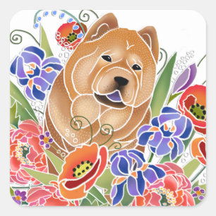 SMOOOTH GARDEN PATH - KNOOPPOKKEN VIERKANTE STICKER