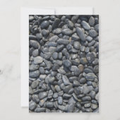 Smooth Black Pebbles Engagement Partie Invitation (Dos)