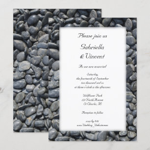 Smooth Black Pebbles Weddenschap Kaart