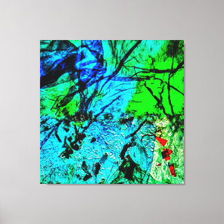 Smooth blue abstract Stretched Canvas Print,Calm