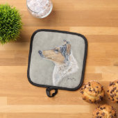 Smooth Blue Merle Collie Pannenlap (Top down)