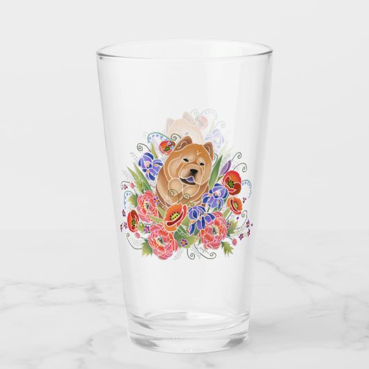 SMOOTH Chow 16 oz glas-ontwerp voor & achter Glas (Achterkant)