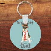 Smooth Collie Dad Sleutelhanger (Voorkant)