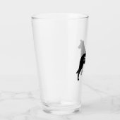 Smooth Collie Dog Silhouette Persoonlijk Glas (Rechts)