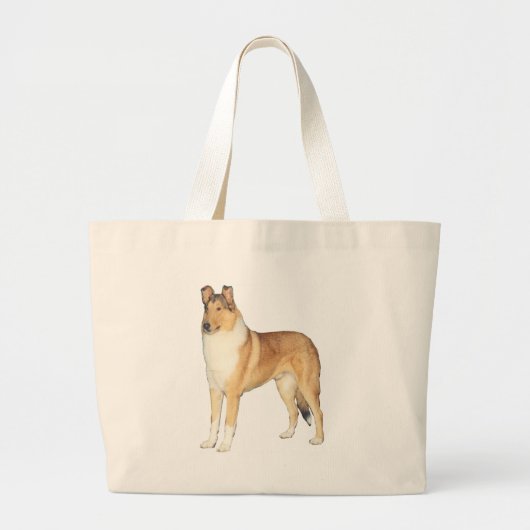 Smooth Collie Gifts Grote Tote Bag (Voorkant)