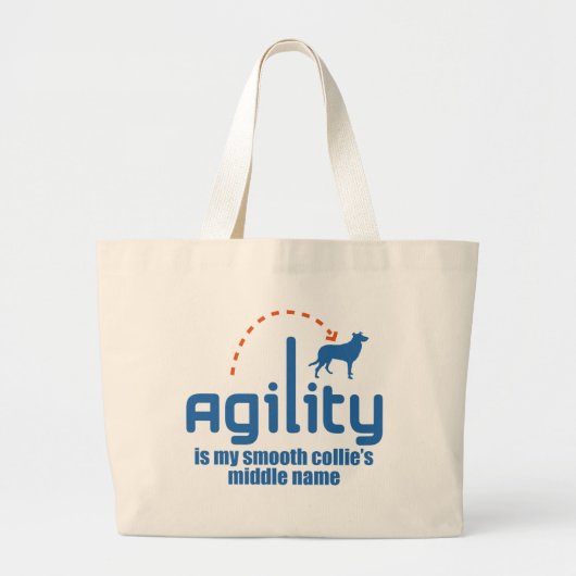Smooth Collie Grote Tote Bag (Voorkant)