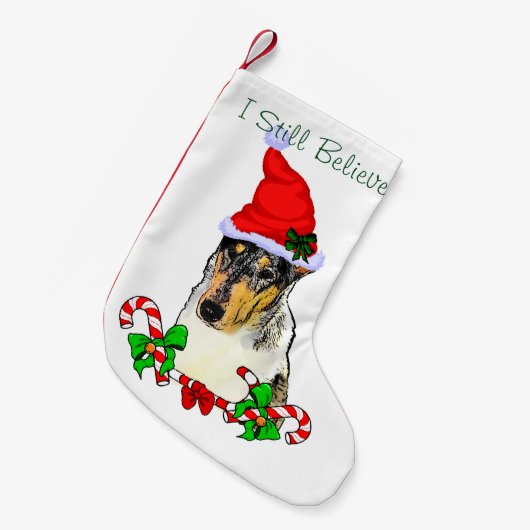 Smooth Collie kerst Kleine Kerstsok (Voorkant (Hangend))