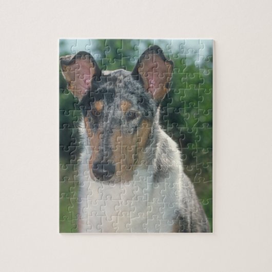Smooth Collie Merle Dog Puzzle Legpuzzel (Verticaal)