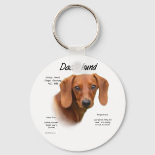 Smooth Dachshund Maak kennis met de Breed Sleutelh Sleutelhanger