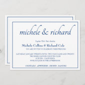 Smooth Elegance Wedding Kaart (Voorkant / Achterkant)