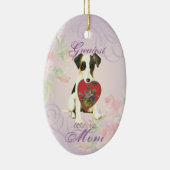 Smooth Fox Terrier Coeur Maman Ornement céramique (Droite)