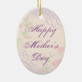 Smooth Fox Terrier Coeur Maman Ornement céramique (Dos)