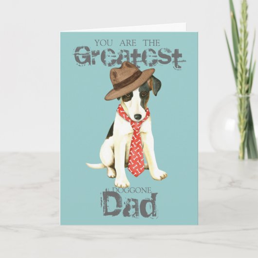 Smooth Fox Terrier Dad Kaart (Voorkant)