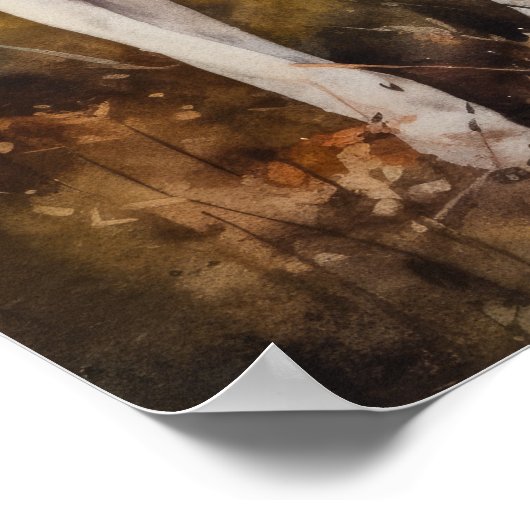 Smooth Fox Terrier Hondenkunst Print Poster (Hoek)