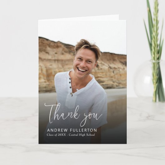 Smooth Note Afstuderen bedankkaart (Voorkant)