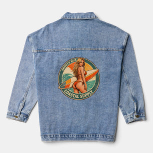Smooth Ride Coastal Supply Surf Pin-up Grafisch Denim Jacket