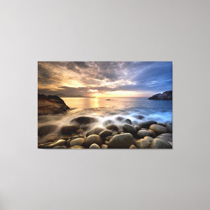 Smooth River Rocks Canvas Afdruk