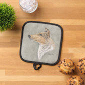 Smooth Sable Collie Art Pannenlap (Top down)