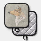 Smooth Sable Collie Art Pannenlap (Voorkant / Achterkant)