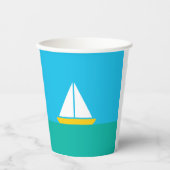 Smooth Sailin Paper Party Cup Papieren Bekers (Voorkant)
