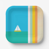 Smooth Sailin Paper Plate Papieren Bordje (Voorkant)