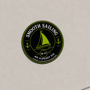Smooth Sailing BLT Ratings Margarita Niveau Ronde Sticker
