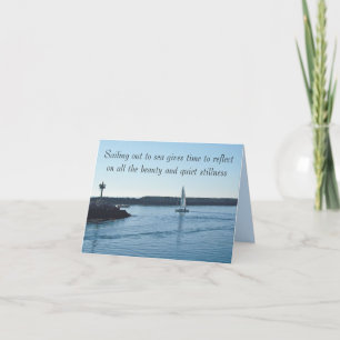 Smooth Sailing Gepersonaliseerde Bericht Kaart