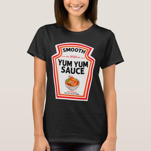 Smooth Yum Yum Sauce Condiment Costume Matching T-shirt (Voorkant)